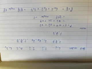 Handwritten vectors